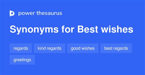 synonyms for best wishes|BEST WISHES in Thesaurus: 1000+ Synonyms & Antonyms for .